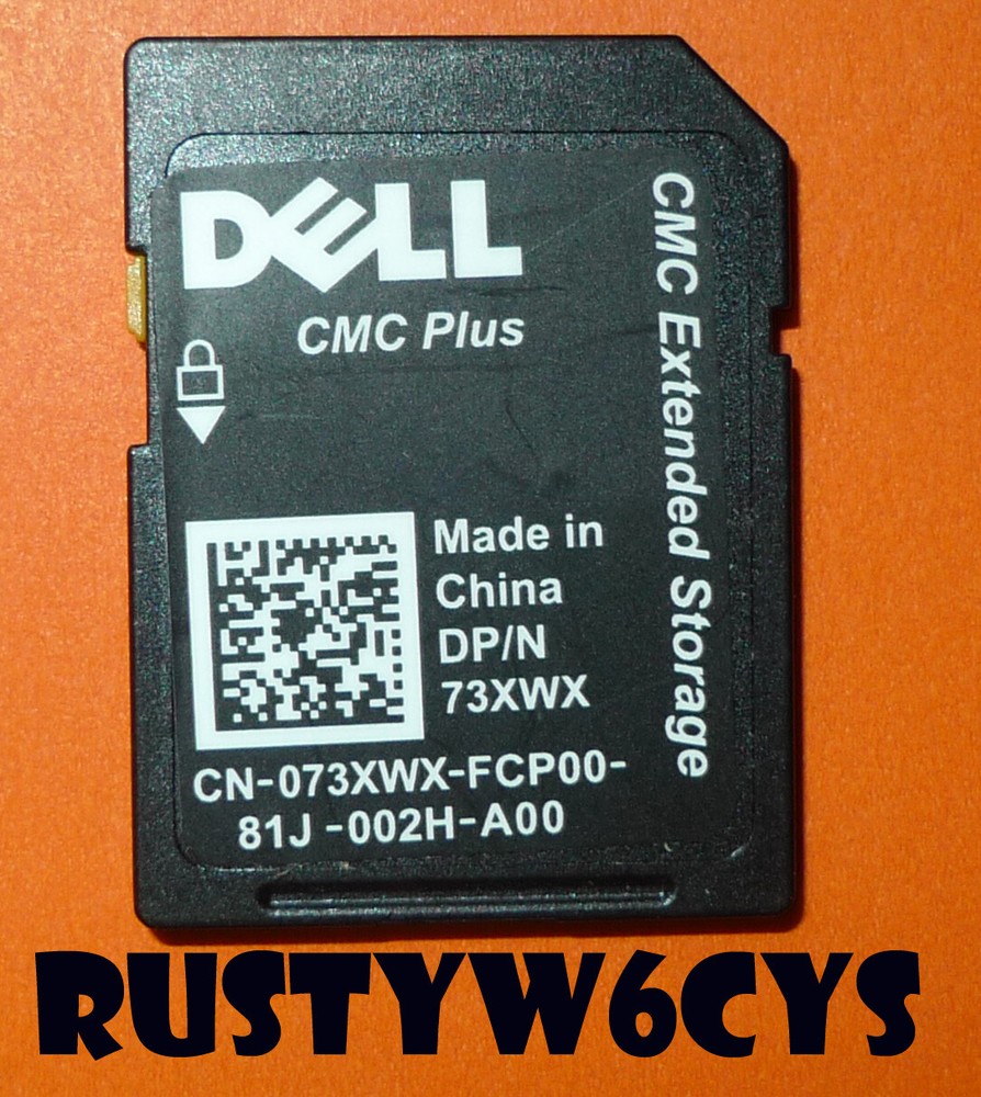 Genuine Dell 8GB CMC Plus Extended Storage SD Memory Card 73XWX