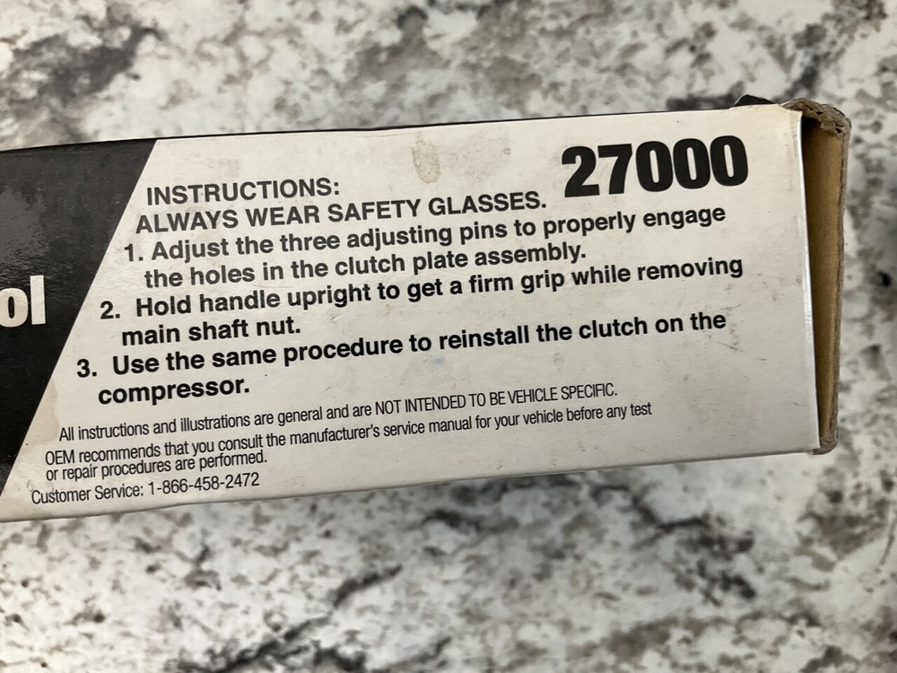 OEM Tools 27000 A/C Compressor Clutch Holding Tool