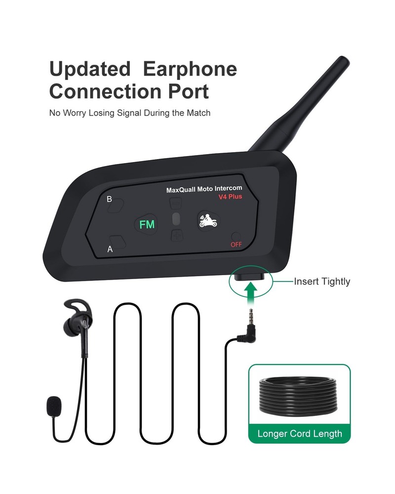 Referee Headset, Referee Communication System Sets 3 Person Full Duplex Footb...