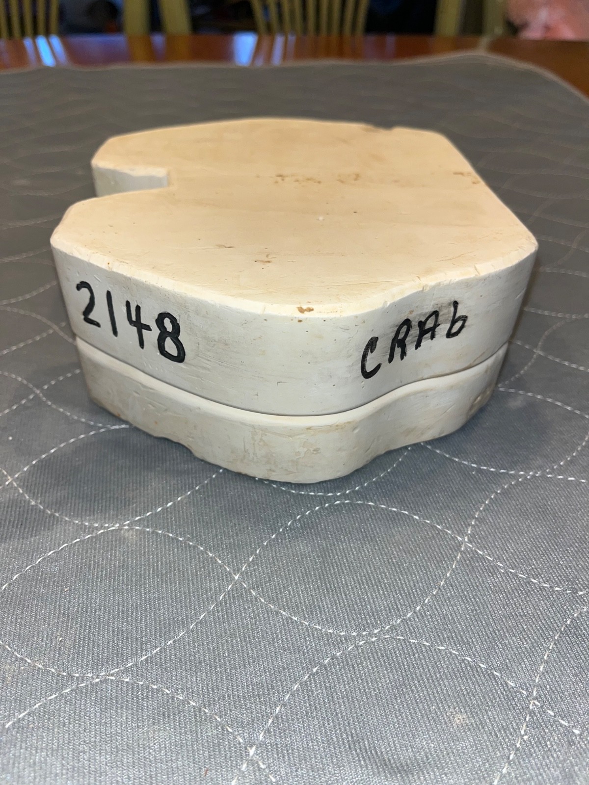 Vintage Ceramic Slip Casting Mold Of Realistic Crab Nowell’s mold 2148