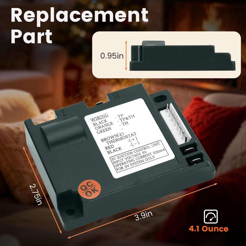 SRV593-592 Electronic Fireplace Control Module, IPI Gas Fireplace Ignition Contr