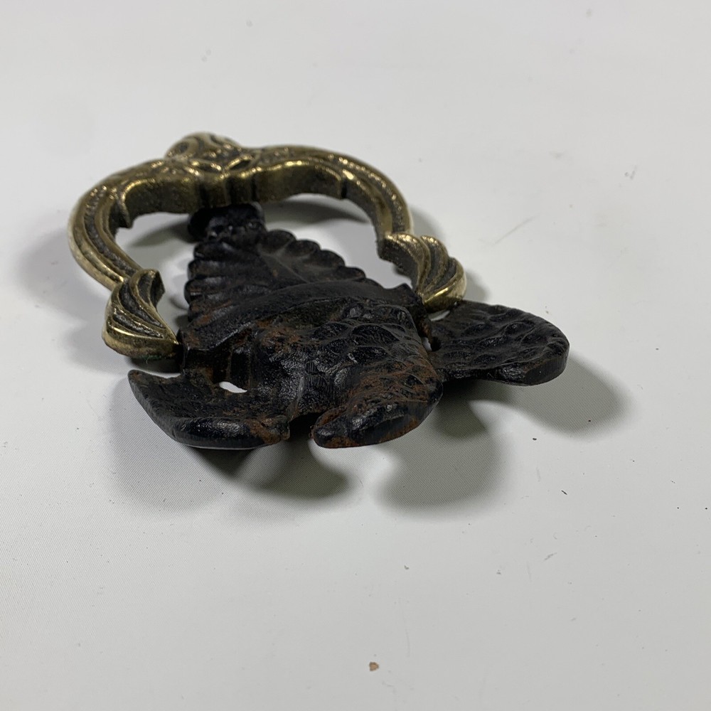 Vintage Brass Eagle Cast Iron Door Knocker