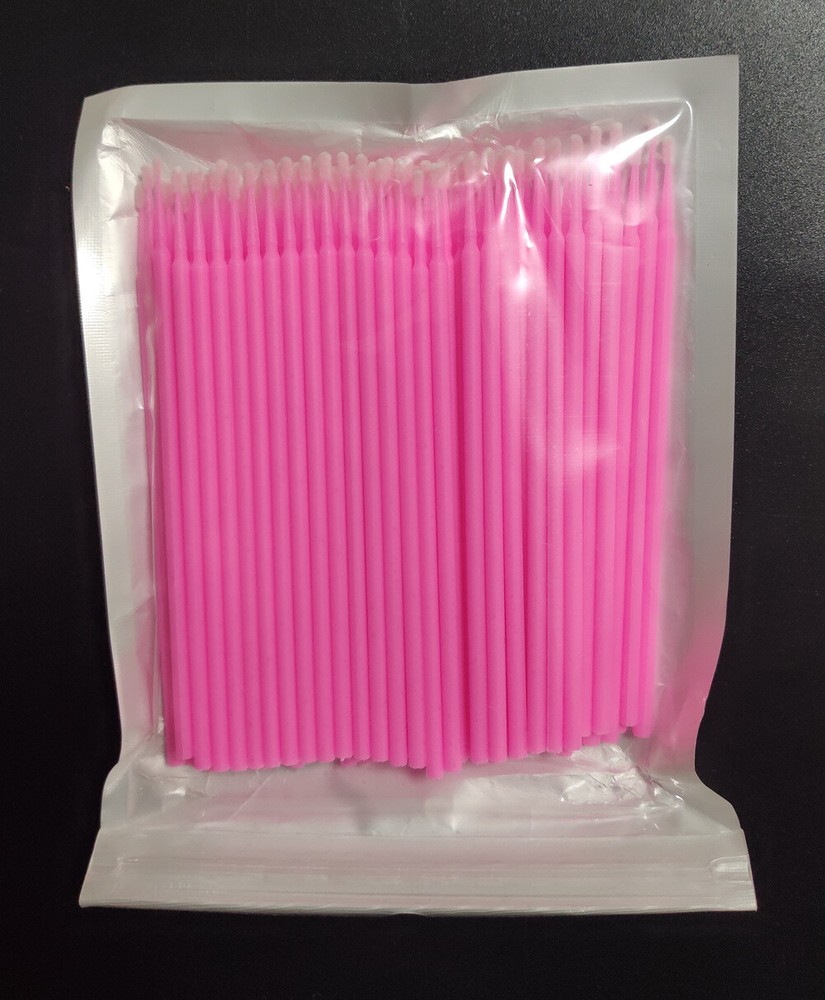 100Pcs Micro Brushes Applicators Microbrush Dental (Regular,Fine,Super Fine) Eye