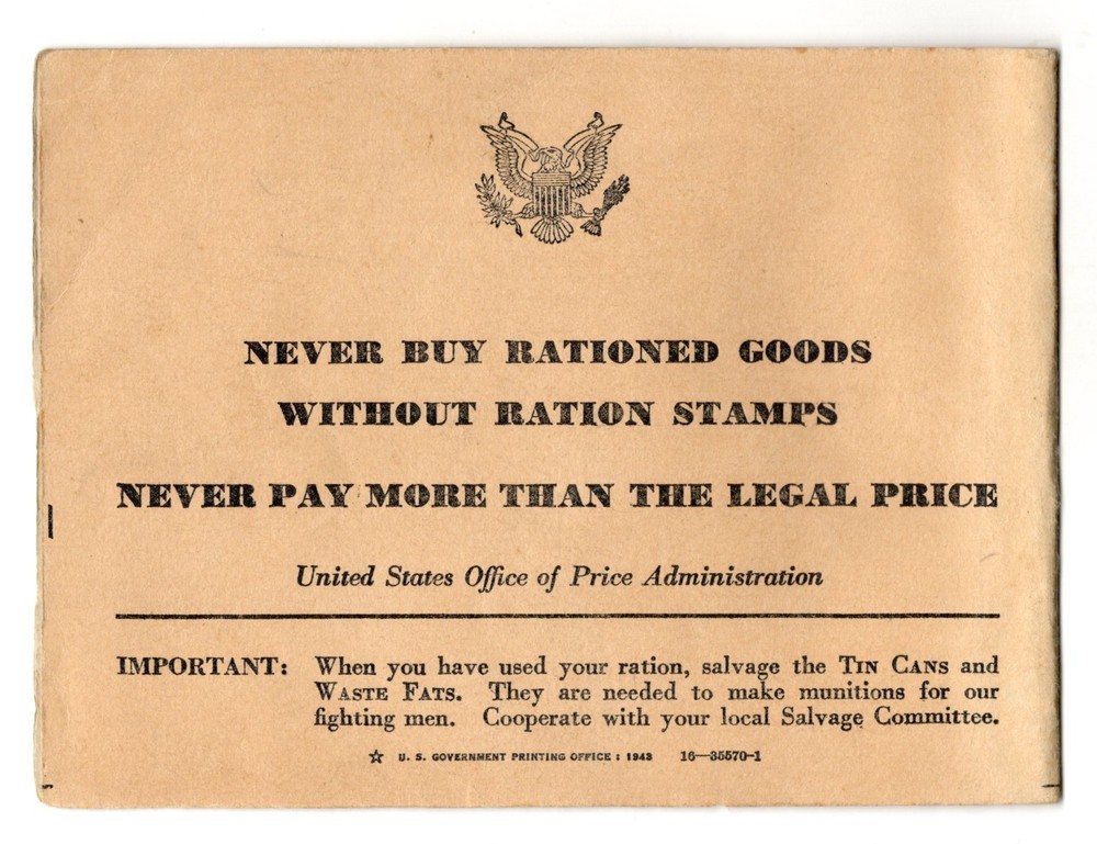 WWII - War Ration Book Four - XL4C