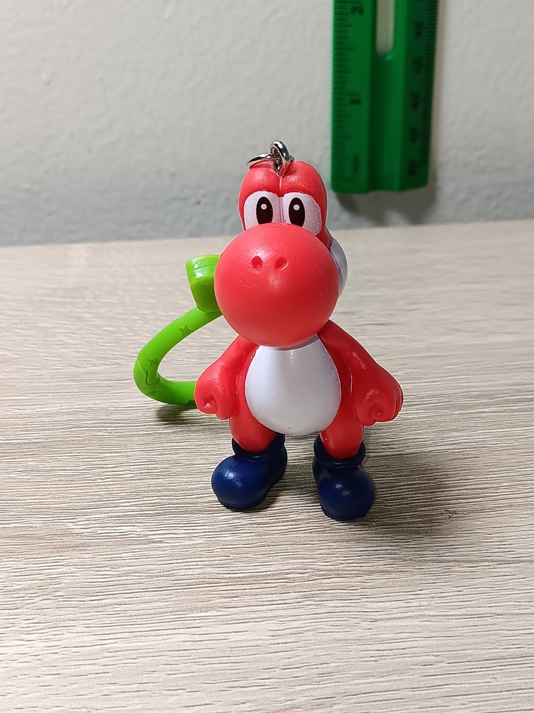 *FREE SHIP* 2" RED YOSHI BackPack Buddies Clip Keychain Super Mario