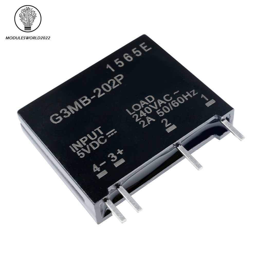 G3MB-202P DC-AC PCB SSR In 5V DC Out 240V AC 2A Solid State Relay Module