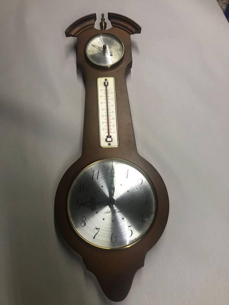 Seth Thomas Clock  Comb  "WEATHER SPIRT"  Mod. E322-016   (3129)