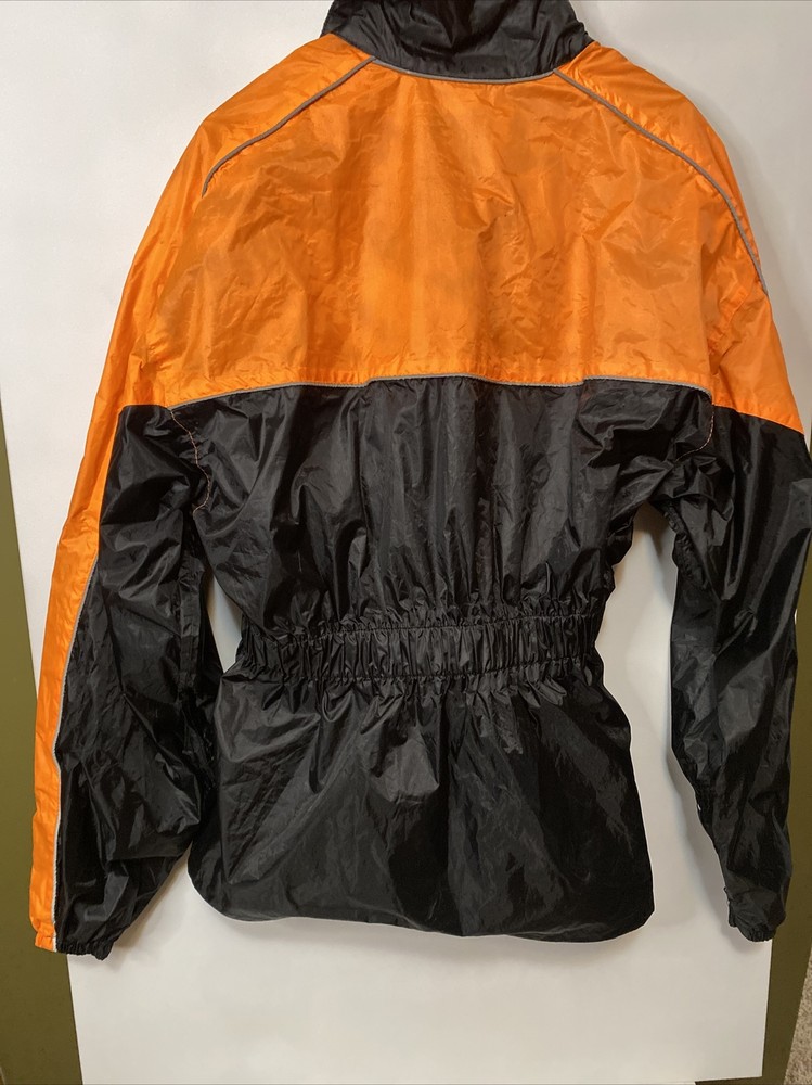Double Eagle Premium Motorcycle Raingear Jacket Size L Waterproof Reflective