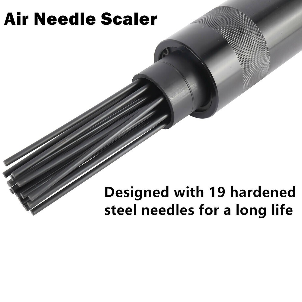 Pneumatic Air Needle Derusting Gun Pistol Grip Slag Rust Deburring Removal Tools