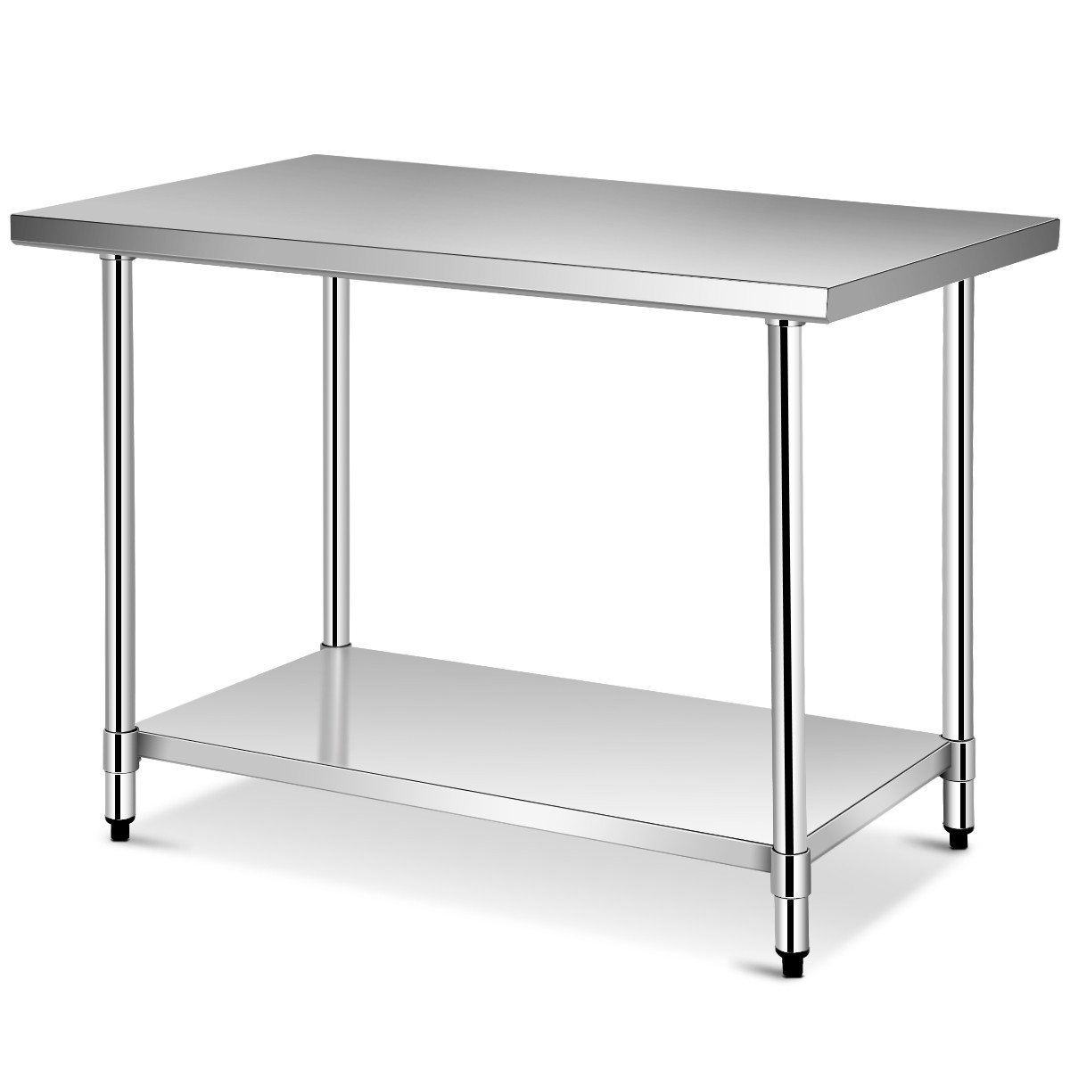 30" x 48" Stainless Steel Food Prep & Work Table Commercial Kitchen Table Silver