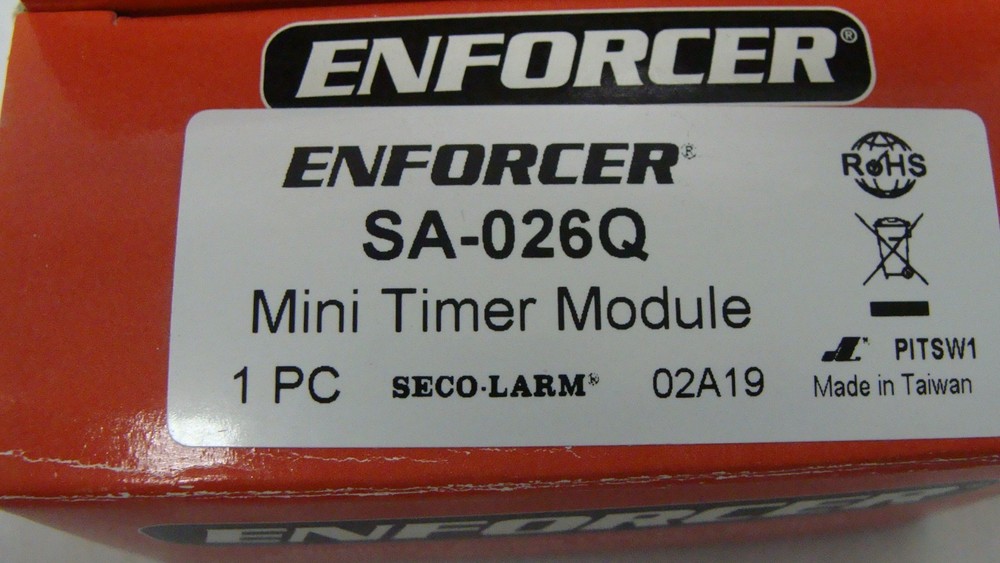 Seco-Larm Enforcer Mini Adjustable Timer Module SA-026Q NEW