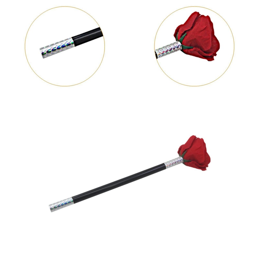 Stick to Rose Professional Compact Stage Props Flower Magic Tricks Gift
