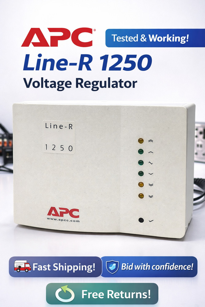 🍀 NICE! APC Line-R 1250 4 Outlet Power Conditioner Overload Voltage Protector