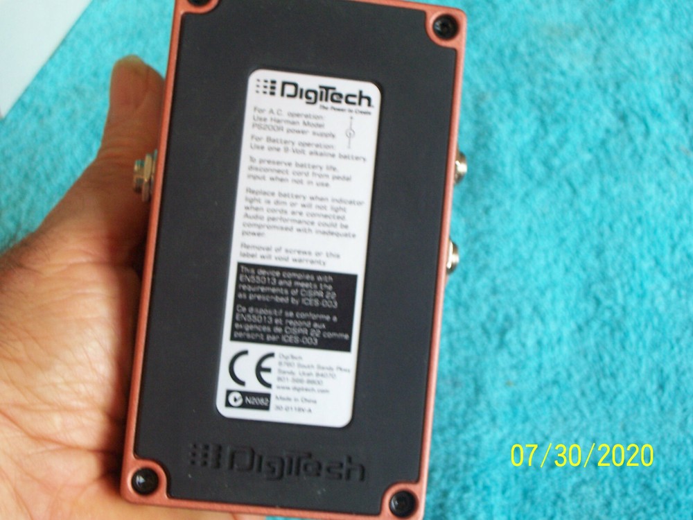 Digitech Compressor Sustainer Main Squeeze working No power supply sold as is