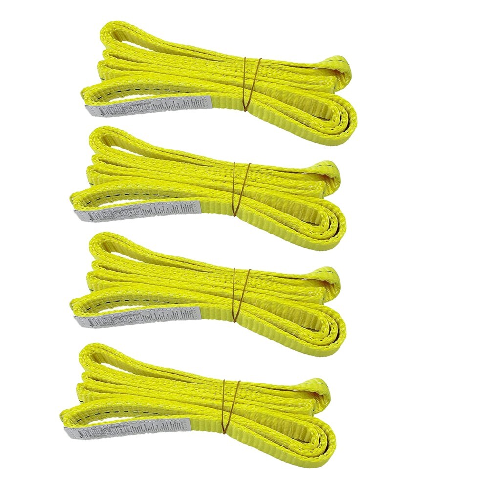 4PK 1"X6' Web Sling Lift Tow Strap Heavy Duty Rigging Moving Straps 3200LBS 5:1