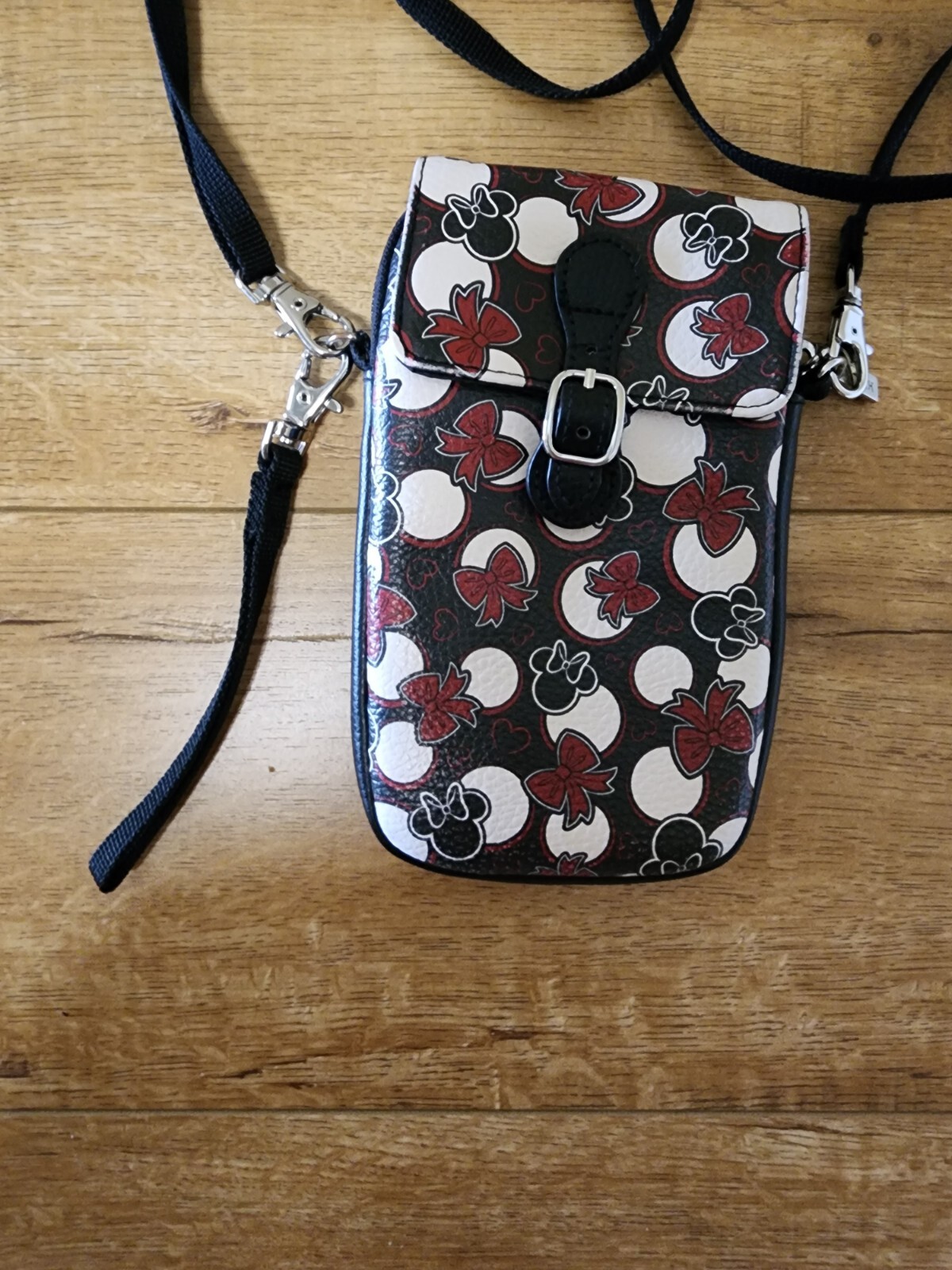 Disney Minnie Mouse Crossbody Phone Case Shoulder Bag Removable Strap D Tech