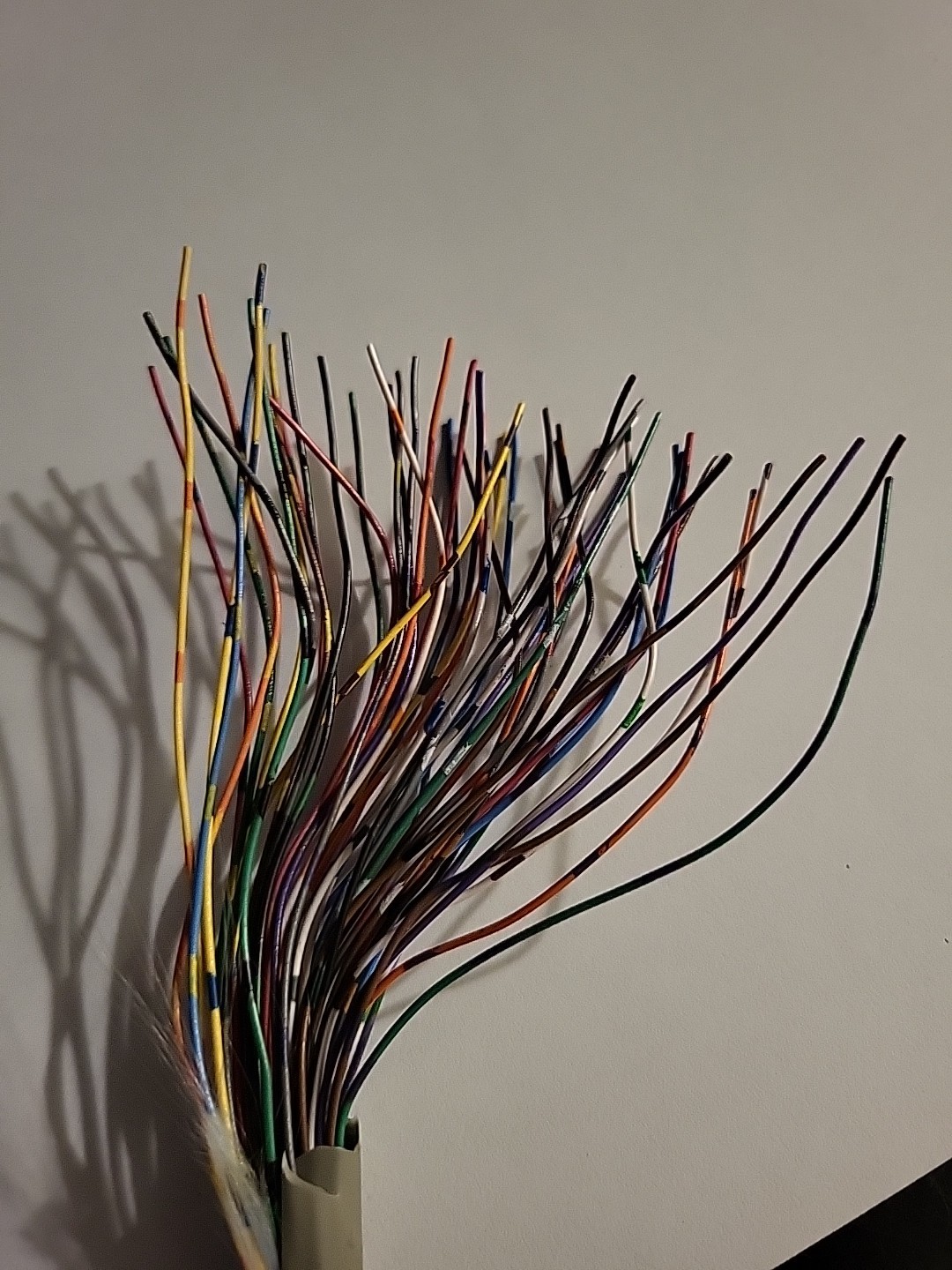 3 Feet fifty strands Of Multi colored Telephone Wire For Crafting