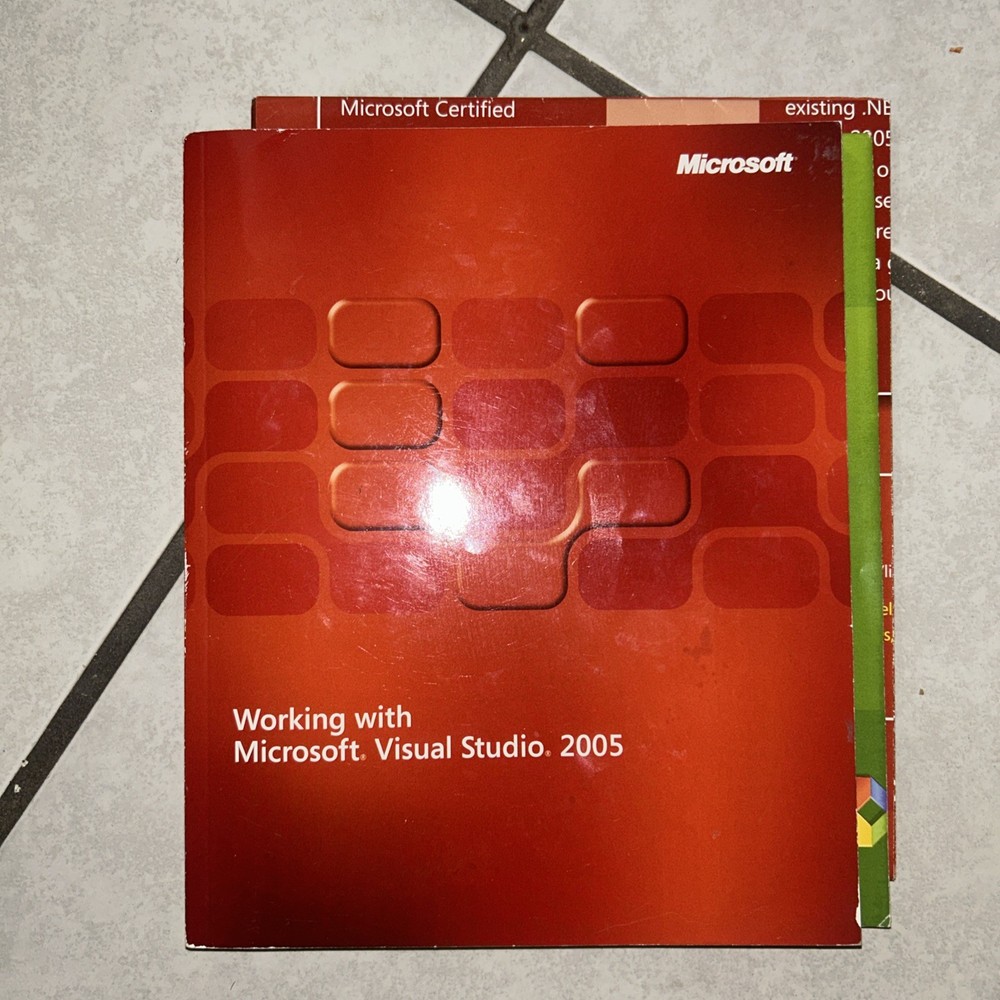 Microsoft Visual Studio 2005 BOOK & (2) POSTERS Only!