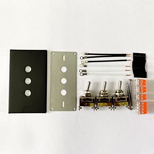 Retro Interior Light Switch ON-Off Set, Switch Panel, Toggle Switch 15A, 110V