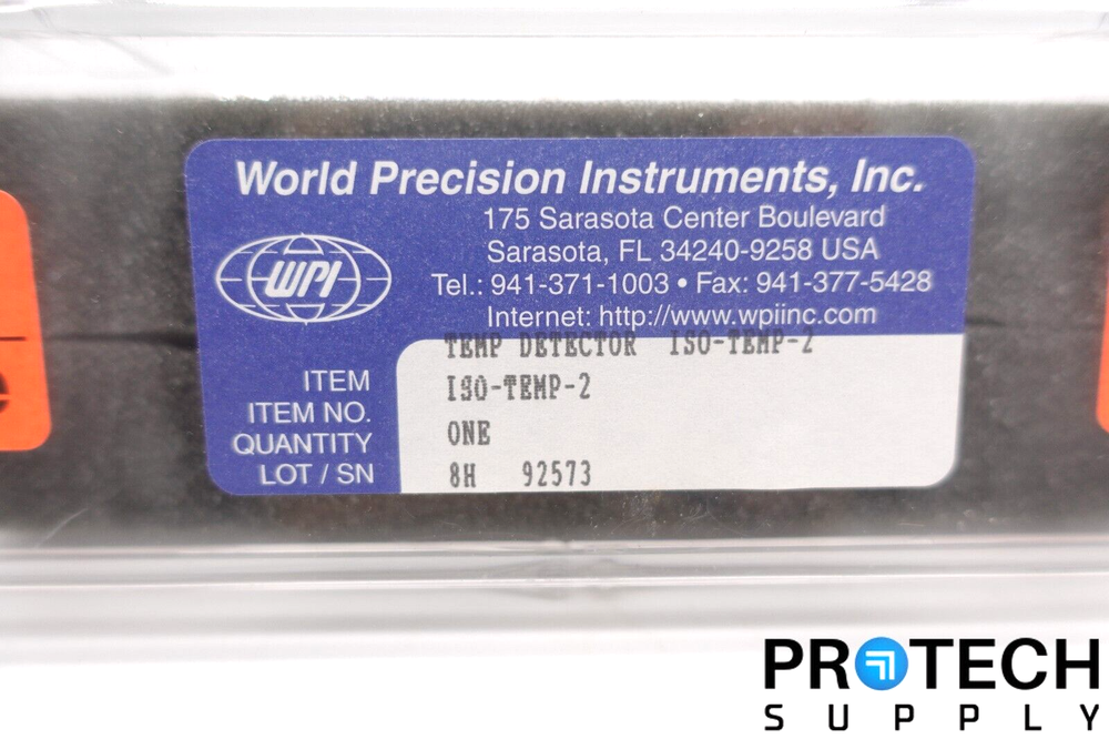 World Precision Instruments WPI ISO-TEMP-2 Temperature Detector with WARRANTY