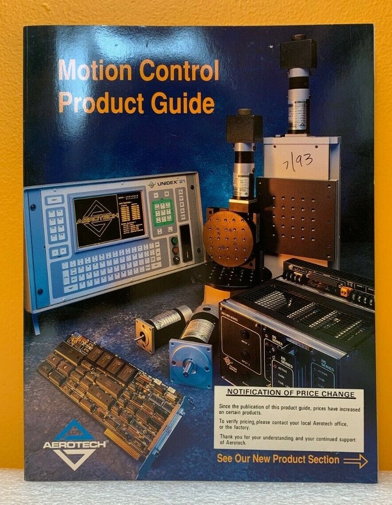 Aerotech, Inc. 1990 Motion Control Product Guide Catalog Number Three.