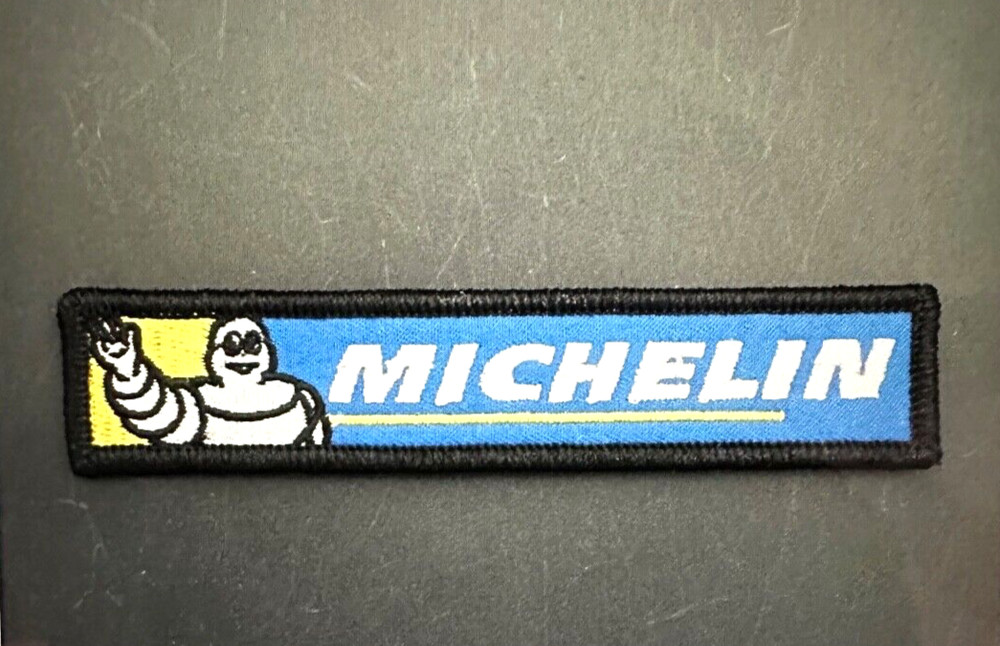 FABULOUS "MICHELIN MAN" EMBROIDERED IRON-ON PATCH...RARE CONFIGURATION...