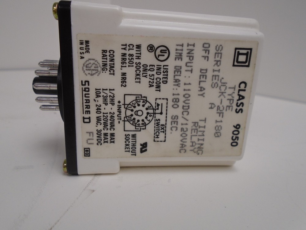 Square D JCK-2F180 Timing Delay