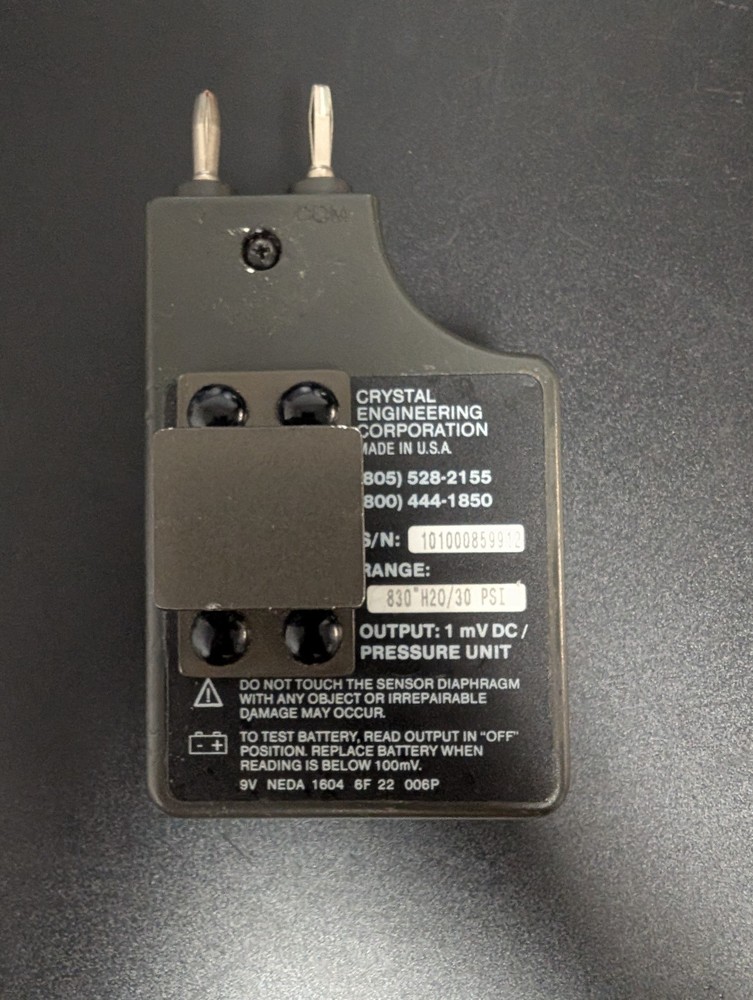 Crystal MultiCal Pressure Module - 830" H2O/30 PSI Range, 1mV DC/Pressure Unit