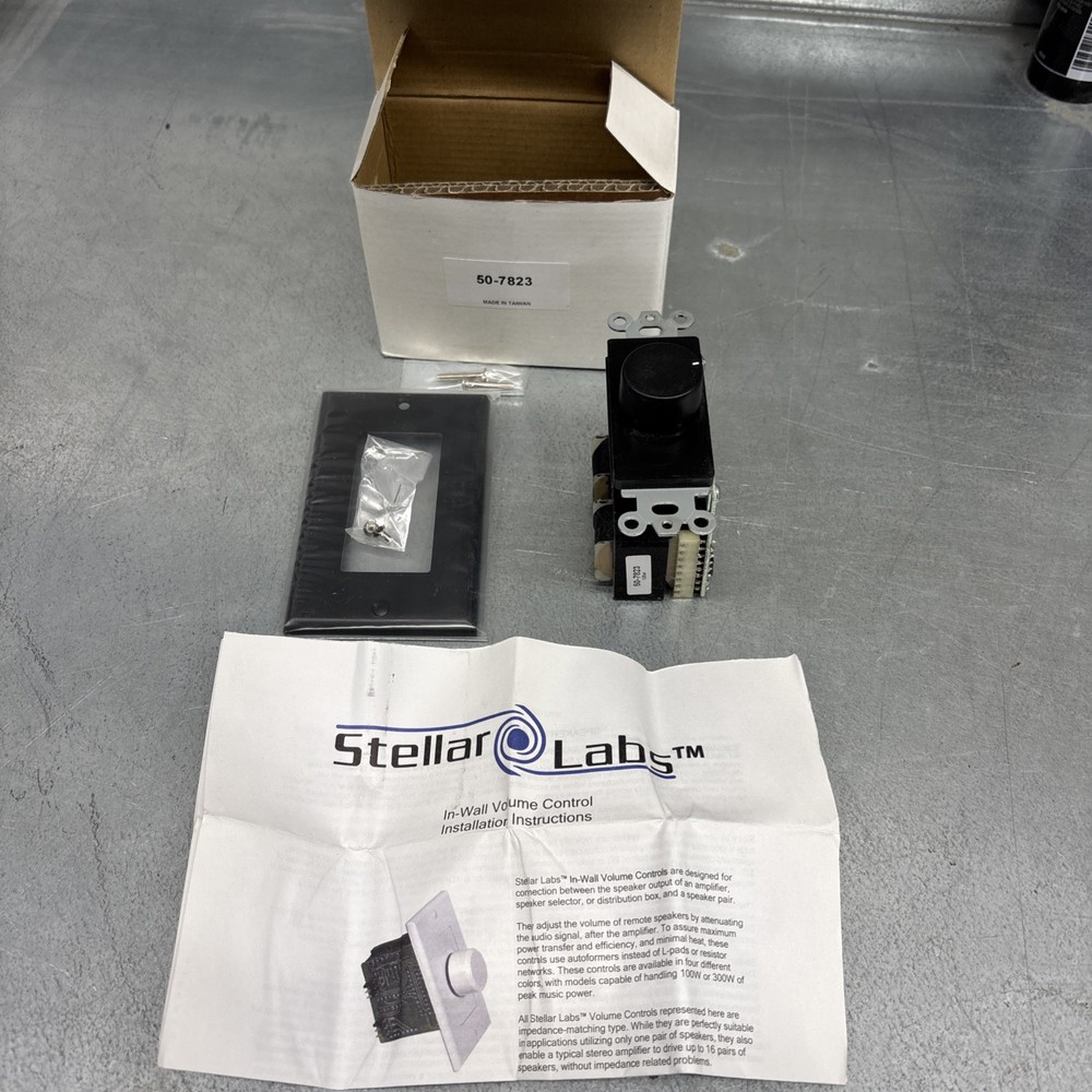 Stellar Labs In Wall Volume Control 50-7823 BLACK