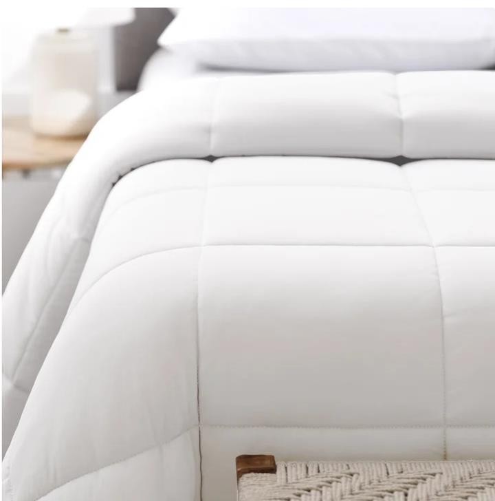Below Zero Comforter White Cooling Hypoallergenic Down Alternative All Season