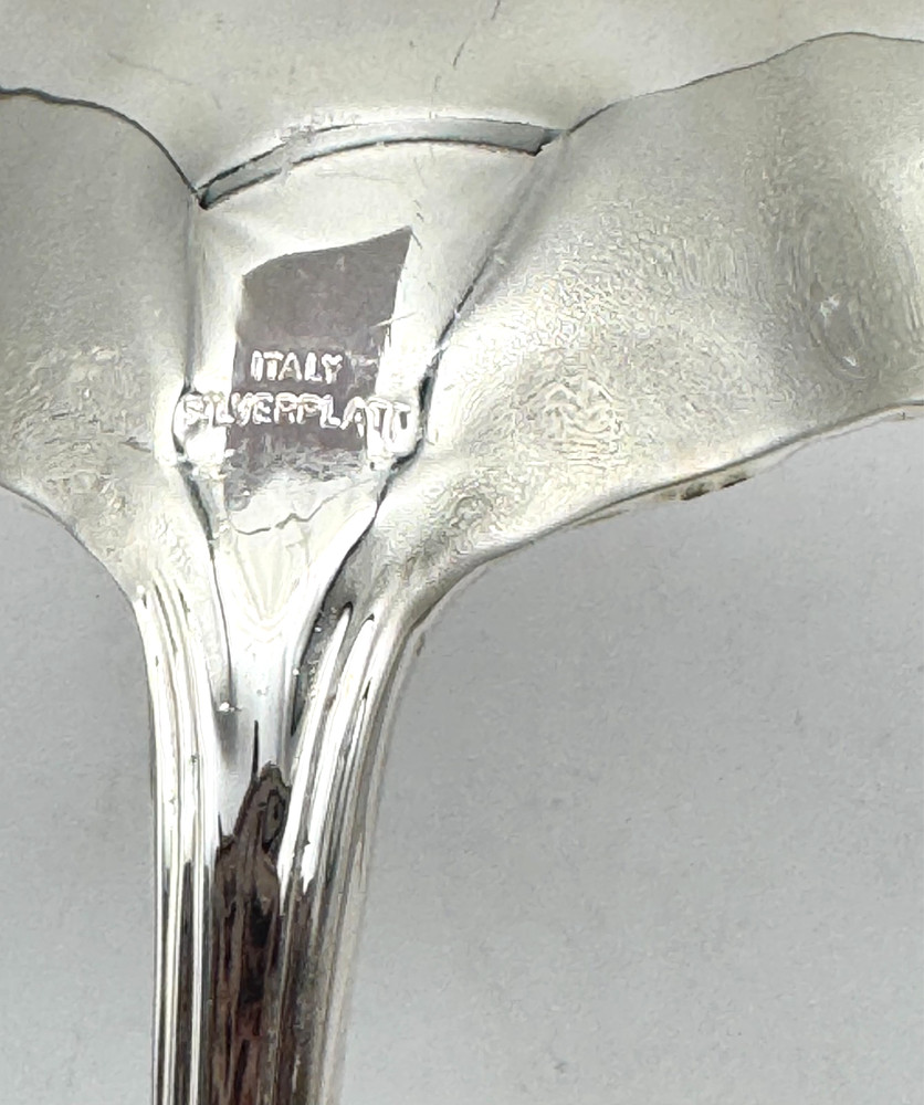 Pre-owned Gorham Heritage Silverplated Serving Spoon 12" In Box Made In Italy