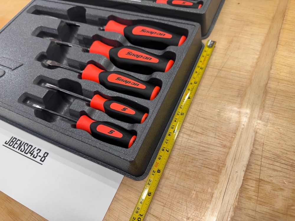 Snap-on Tools NEW 10pc ORANGE Soft Grip Phillips & Flat Head Screwdriver Sets
