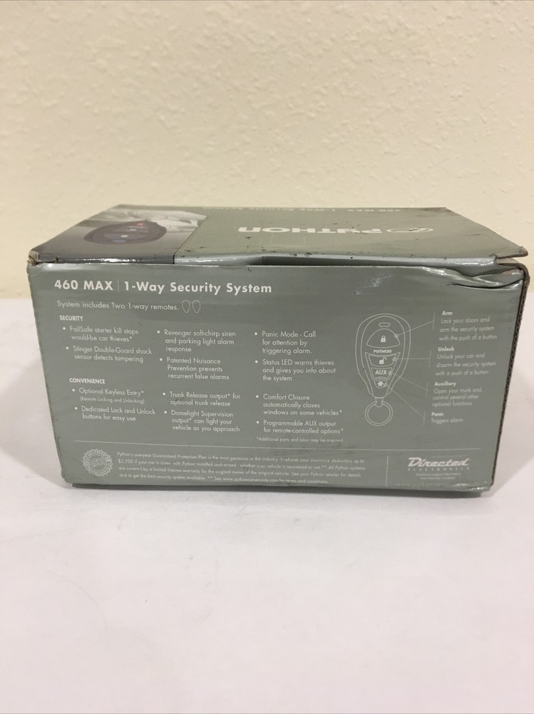 🔥🔥DEI 3105P Python 460 Max 1 Way Security System CAR ALARM🔥🔥 Stock #C9