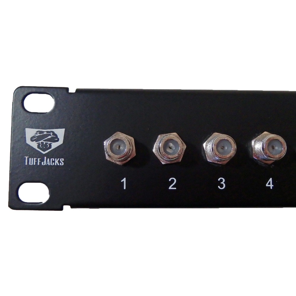 24 Port CATV F Coax Connector 19" Rackmount Patch Panel