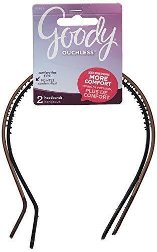 Goody Ouchless Flex Thin Pressure-Free Headband, 2 Count