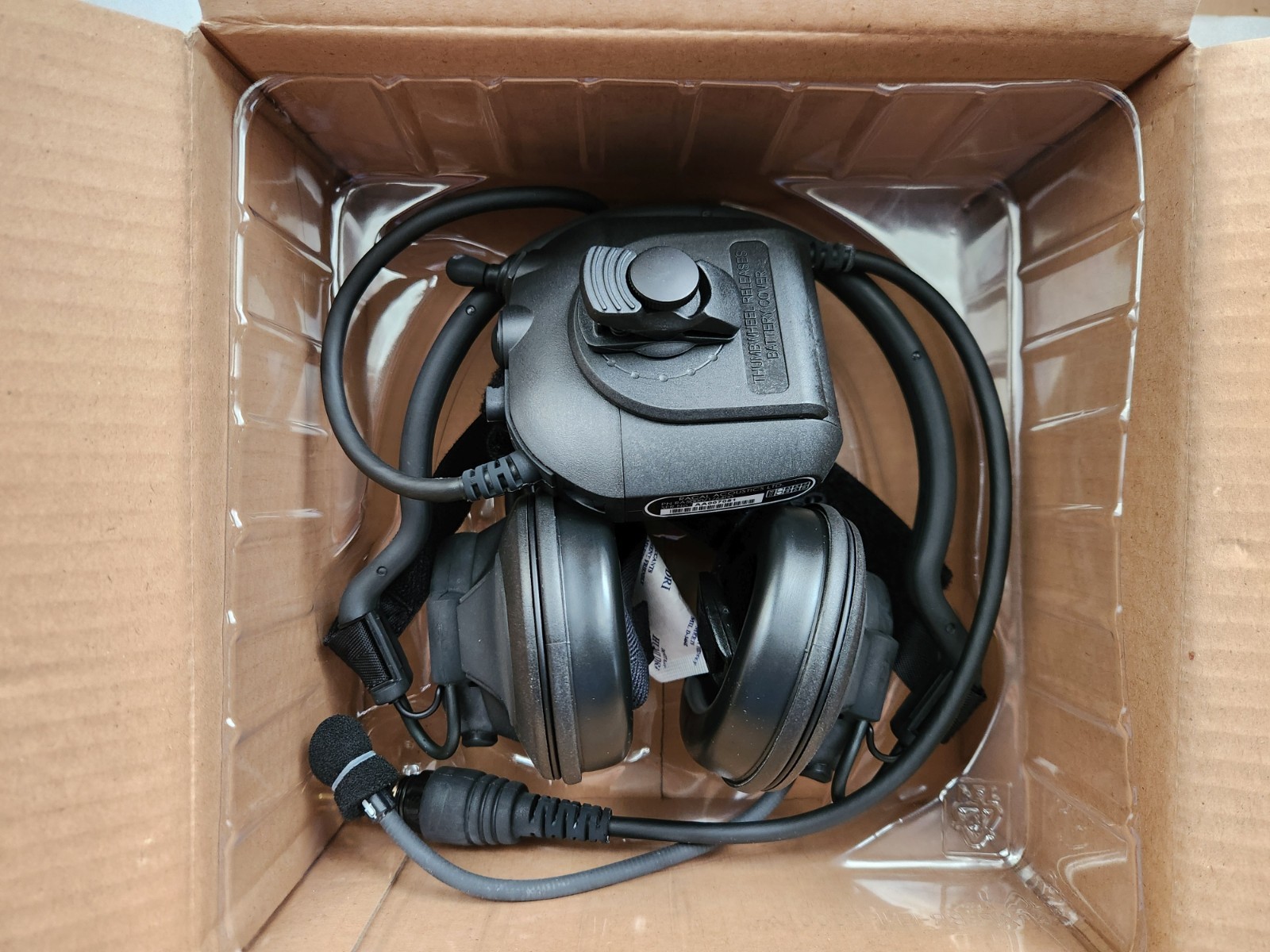 Racal Acoustics RA5000/1/6400 Headset VIC3/VRC HMMWV, New open box, TESTED