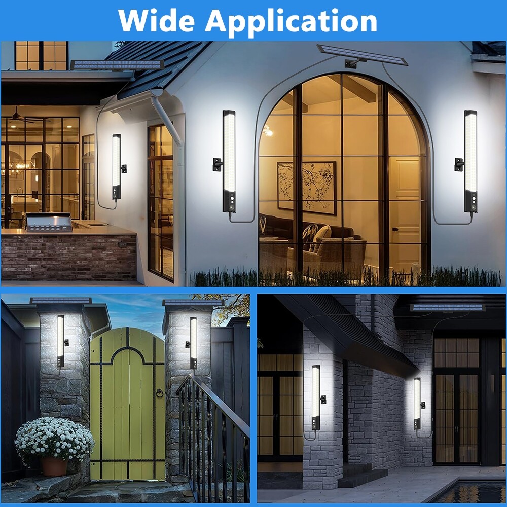 Solar Dual Light Outdoor Indoor Solar Powered Motion Sensor Shed Pendant Light