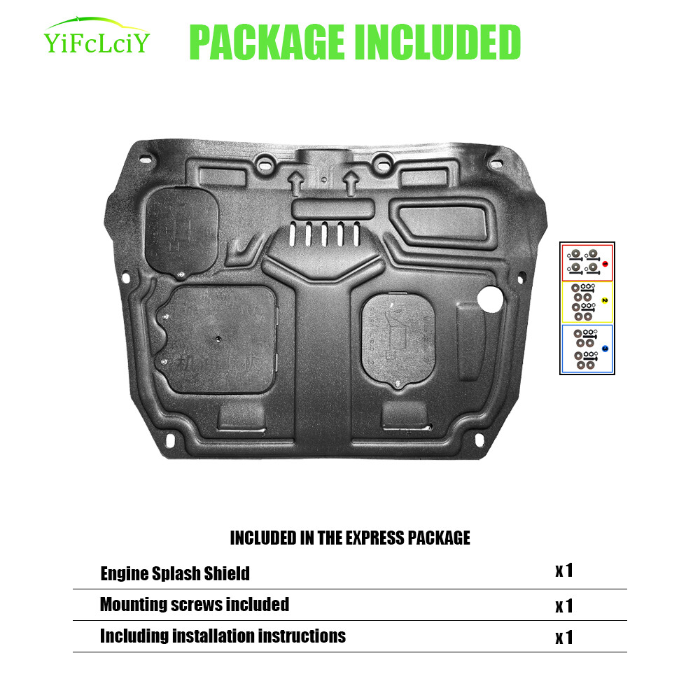 Thick Engine Splash Shield For Lexus ES300H 2019-2024 Front Engine Guard Hard