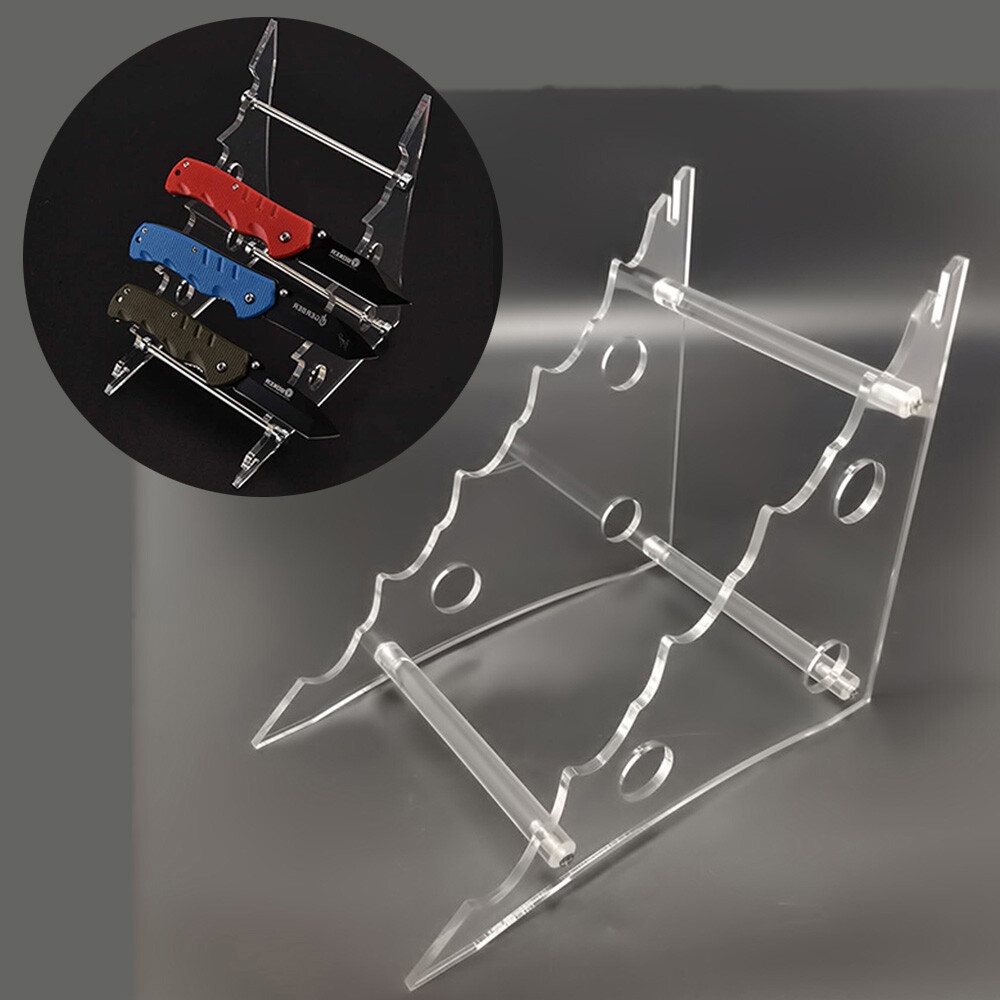 Acrylic Knife Display Stand / Plexiglass Knife Display Holder  Frame Tool