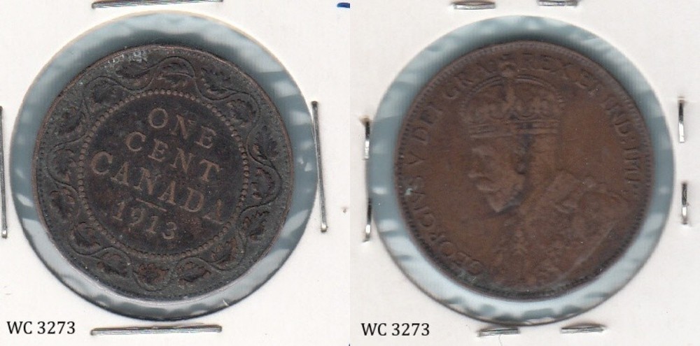 Canada 1 Cent 1913 (George V) Coin
