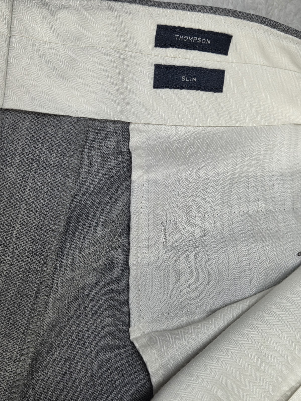 J.Crew Thompson Suit 42L 36x34 Gray 100% Wool Slim Fit Mens 2 Piece Suit Wedding