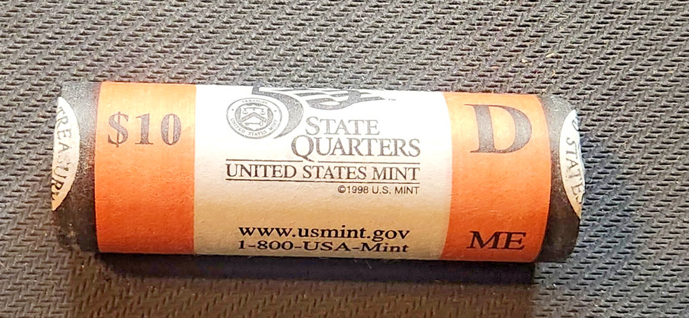 2003 D Maine State Quarter. Uncirculated from US Mint roll
