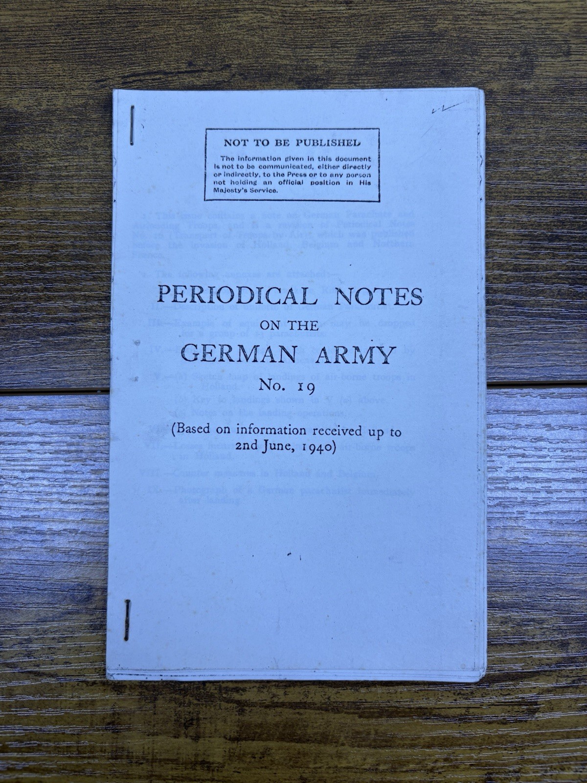 Germany Reibert The Service Instruction In The Army 1943 WW2 Schutzkompanie