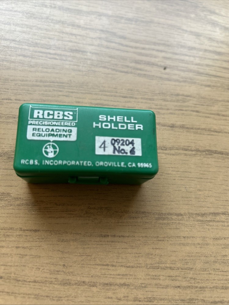 RCBS SHELL HOLDER # 6 WITH CASE
