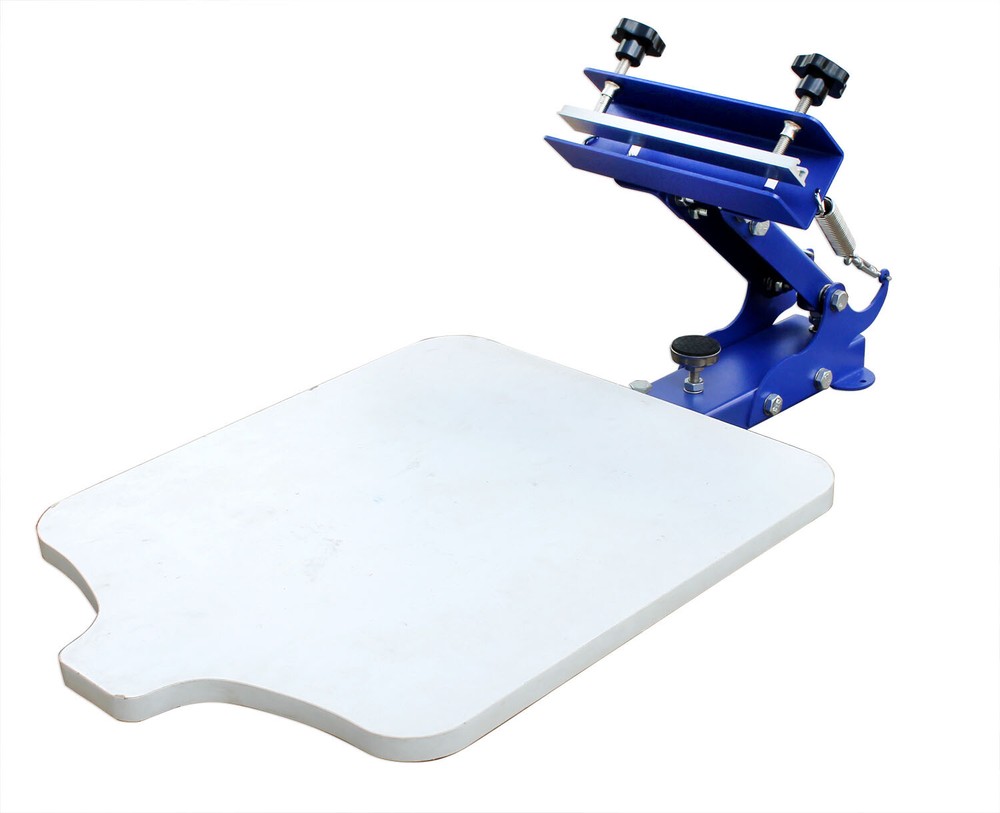 Table-board Fixed One Color Screen Machine for Single Color T- shirt Printing