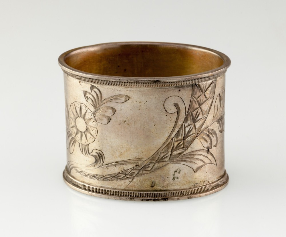 Russian Silver Napkin Ring Holder
