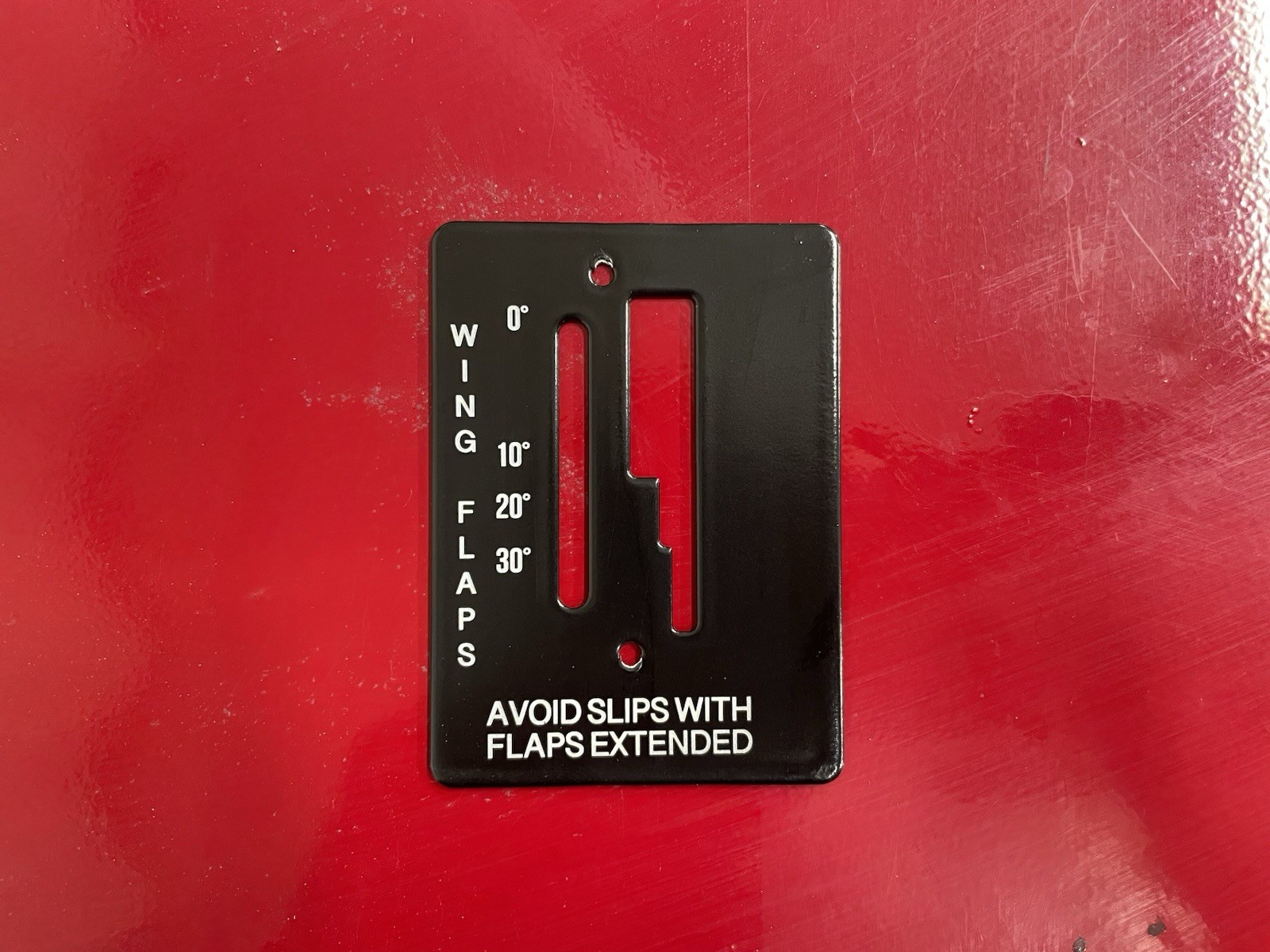 ✈️ Cessna 172 style FLAP POSITION INDICATOR PLATE, PN:SVK0560027-1,SVK0560027-2