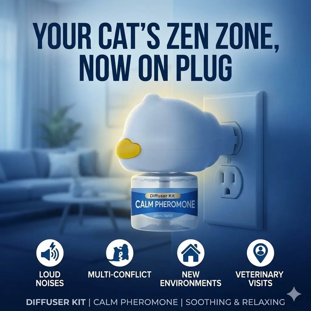 Cat Pheromone Diffuser Plug-in Kit Anti Anxiety Stress Relief Calming