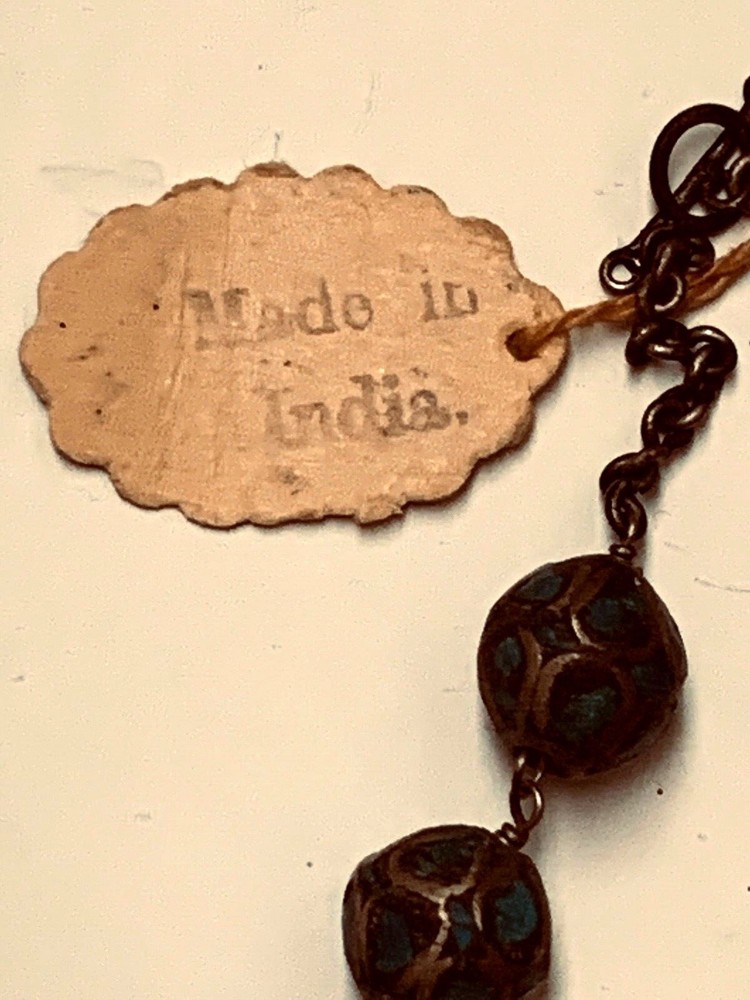VINTAGE NECKLACE FROM INDIA WITH TAG