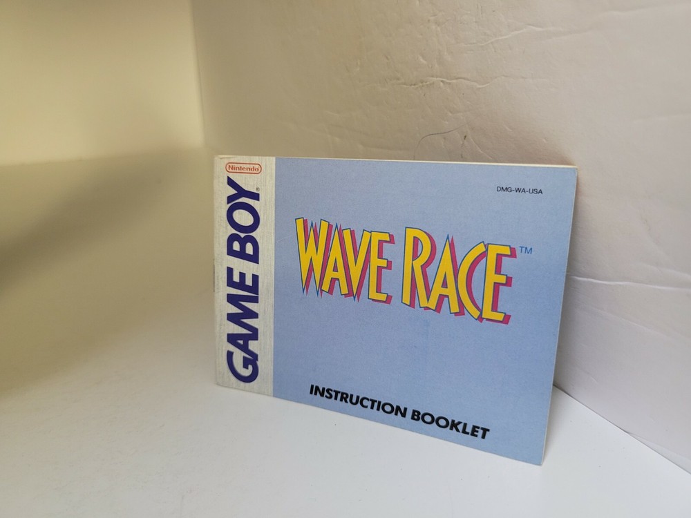 WaveRace Gameboy Instruction Manual Booklet Authentic     #E13